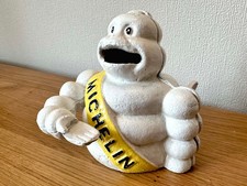Salvadanaio Michelin Uomo Meccanico Ghisa Repro Bibendum Pneumatico Pubblicità 13cm