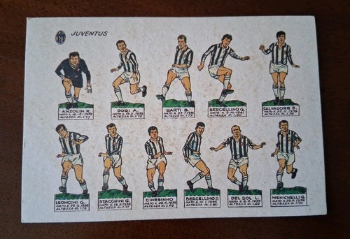 Cartolina calcio juventus 1965 - calcio,