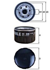 Filtro olio Mahle per BMW C F