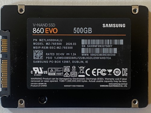 Ssd samsung 860 evo 500gb - ssd,