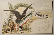 CARTOLINA MILITARE - CASTAGNA 47° REGGIMENTO FANTERIA BRIGANTAGGIO SAVOIA AFRICA