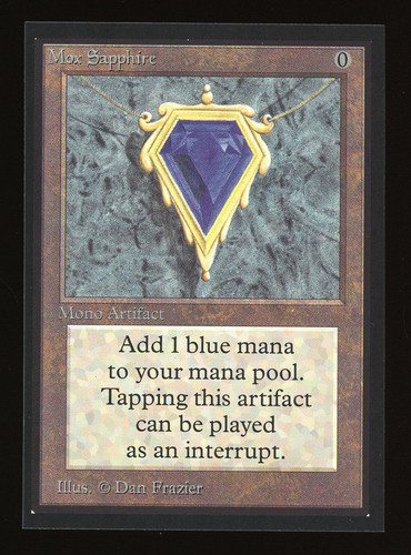 Mox sapphire mtg - sapphire,
