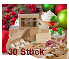 Scatola 6 Cupcake Muffin Torte Trasporto Regalo con Finestra 30 Pezzi