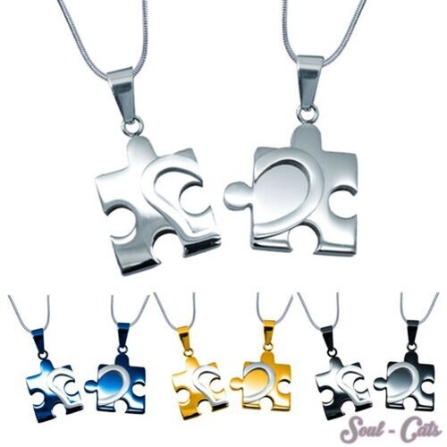 Set puzzle ciondolo - ciondolo, cuore
