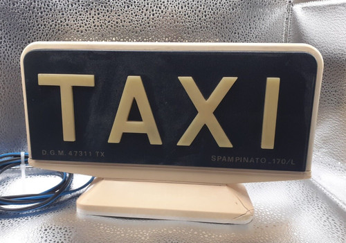 Insegna lampada taxi - taxi, modello