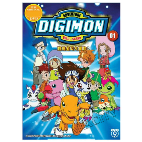 Dvd digimon adventure - dvd,