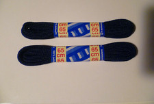 STRINGHE LACCI TONDE SOTTILI RESISTENTI SCARPA 100% POLIESTERE 65 CM BLU 2 PAIA