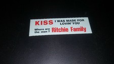  STICKER JUKE BOX KISS - RITCHIE FAMILY
