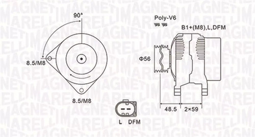 Alternatore magneti marelli - alternatore,