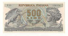 500 lire aretusa decr - ,