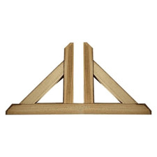 Piede sostegno in legno di