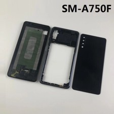 Per Samsung Galaxy A7 2018 SM-A750F telaio + cover batteria + obiettivo fotocamera lato vetro