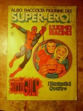  ALBUM ALBO RACCOLTA FIGURINE DEI SUPER EROI L' UOMO RAGNO  I FANTASTICI QUATTRO