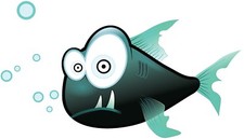 ADESIVO CRAZY FISH PESCE PAZZO
