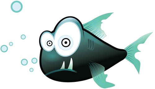 Adesivo crazy fish pesce - crazy,