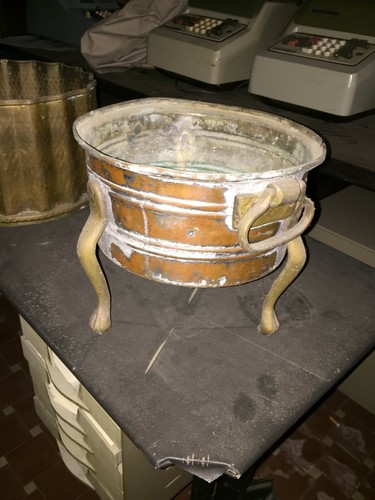 Portavasi rame ottone - portavasi, ed