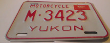 TARGA MOTO YUKON vintage in rilievo canada gold rush tag m 3423