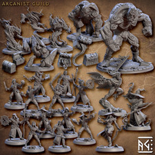 Artisan Guild Miniature D&D/wargames Arcanist Guild in resina 3d print
