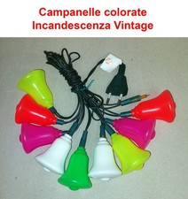 Luci di Natale Campanelle colorate Piselli  incandescenza Vintage U210