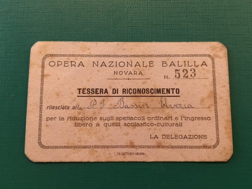 Tessera opera nazionale - tessera,