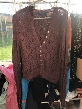 Cardigan Zara Burgandy Maroon