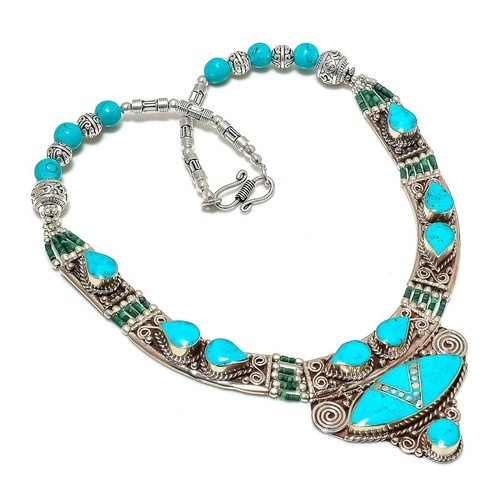 Collana con pietre - , preziose