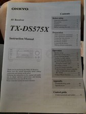 ONKYO TX DS575X. Instruction