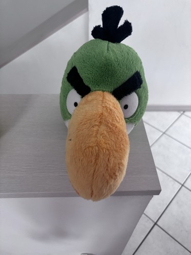 Peluche pupazzo uccello verde