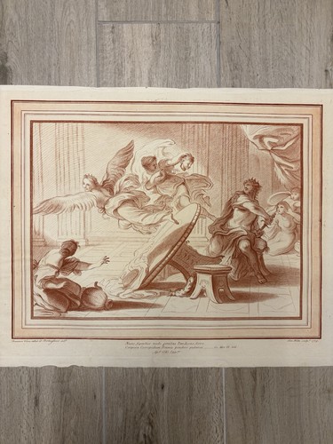 Stampa antica scena di - stampa,