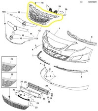 CALANDRA OPEL ASTRA-J (P10)