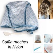 Cuffia capelli per meches colorazione punte forata uncinetto colore hair tinta 