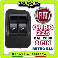 Pulsantiera Alzacristalli Due Interruttori Vetri Anteriori FIAT QUBO 225 8 PIN