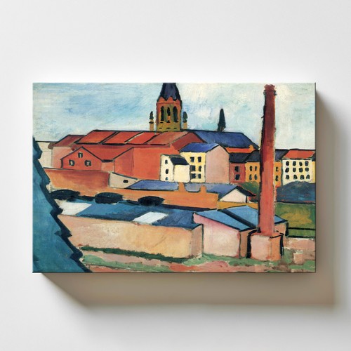 Quadro moderno august macke - quadro,