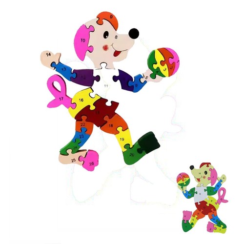 Puzzle legno gioco - 3d, in