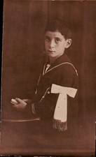 FOTO DEGLI ANNI 30 -  BAMBINO NELLA PRIMA COMUNIONE - 