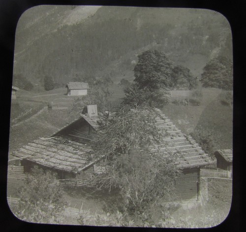 Glass magic lantern slide - magic,