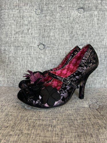Tacchi pizzo nero rosa - tacchi,