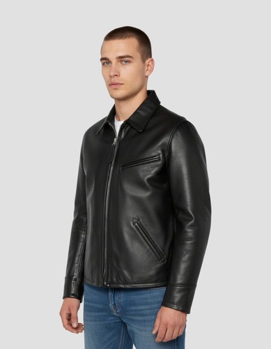 Giacca pelle nera - giacca,
