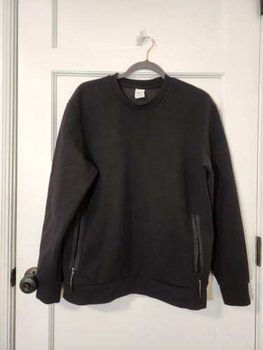 Zara men black pullover - black,