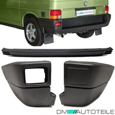 Paraurti posteriore centrale nero 90-96 + angoli 2x adatto per VW T4 Transporter Bus