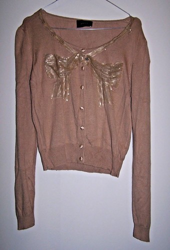 Maglia con fiocco koan - fiocco, beige