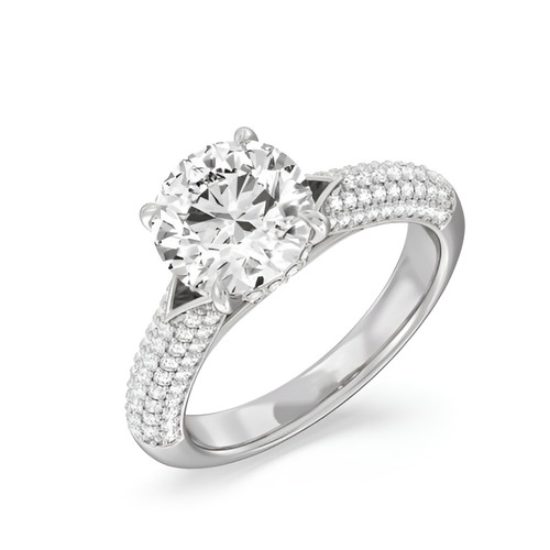 Anello con diamanti taglio