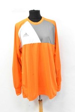 Maglia Uomo Sportiva Portiere Adidas Climalite Arancione Grigia Tg L