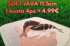 GOMMA ESCA ARTIFICIALE PESCA SPINNING TROTA LUCCIO BASS SOFT JERK 4PZ 11.5CM