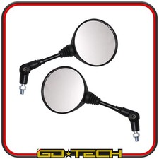 COPPIA SPECCHIETTI MOTO CROSS ENDURO MOTARD SPECCHI RETROVISORI REGOLABILI M10
