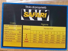 MB HOTEL GIOCO SCATOLA 1986 Affari lusso  PROPRIETÀ SAFARI RICAMBI SPARE PARTS