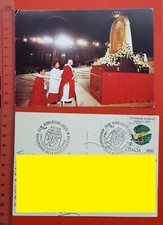 PAPA GIOVANNI PAOLO II - CARTOLINA VIAGGIATA + ANNULLO SPECIALE DIVINO AMORE