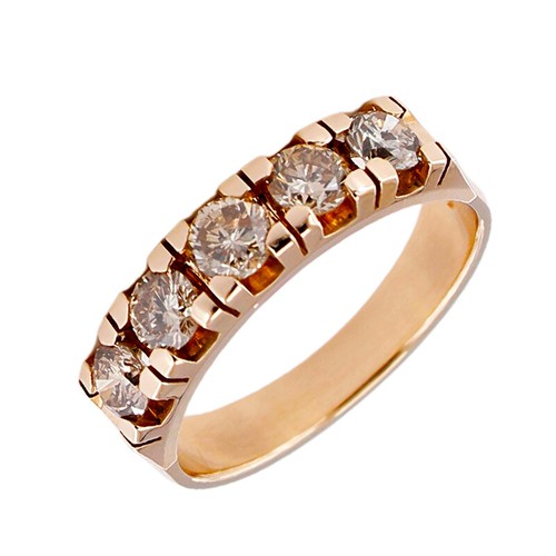 Anello veretta oro rosa - anello,