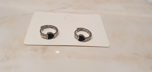 Orecchini clip argento nero - clip,