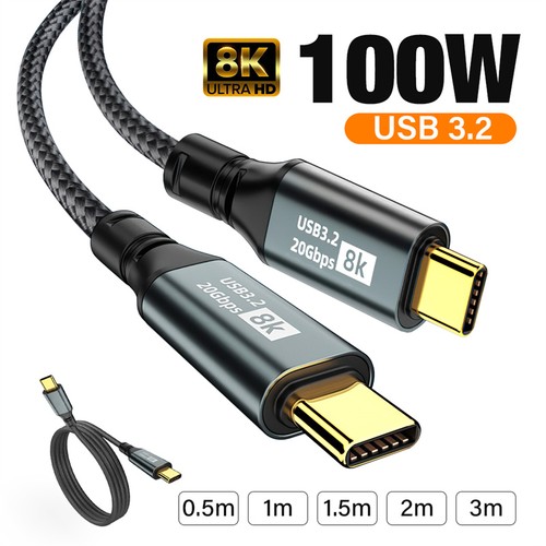 Cavo usb type 100w 8k - cavo, c